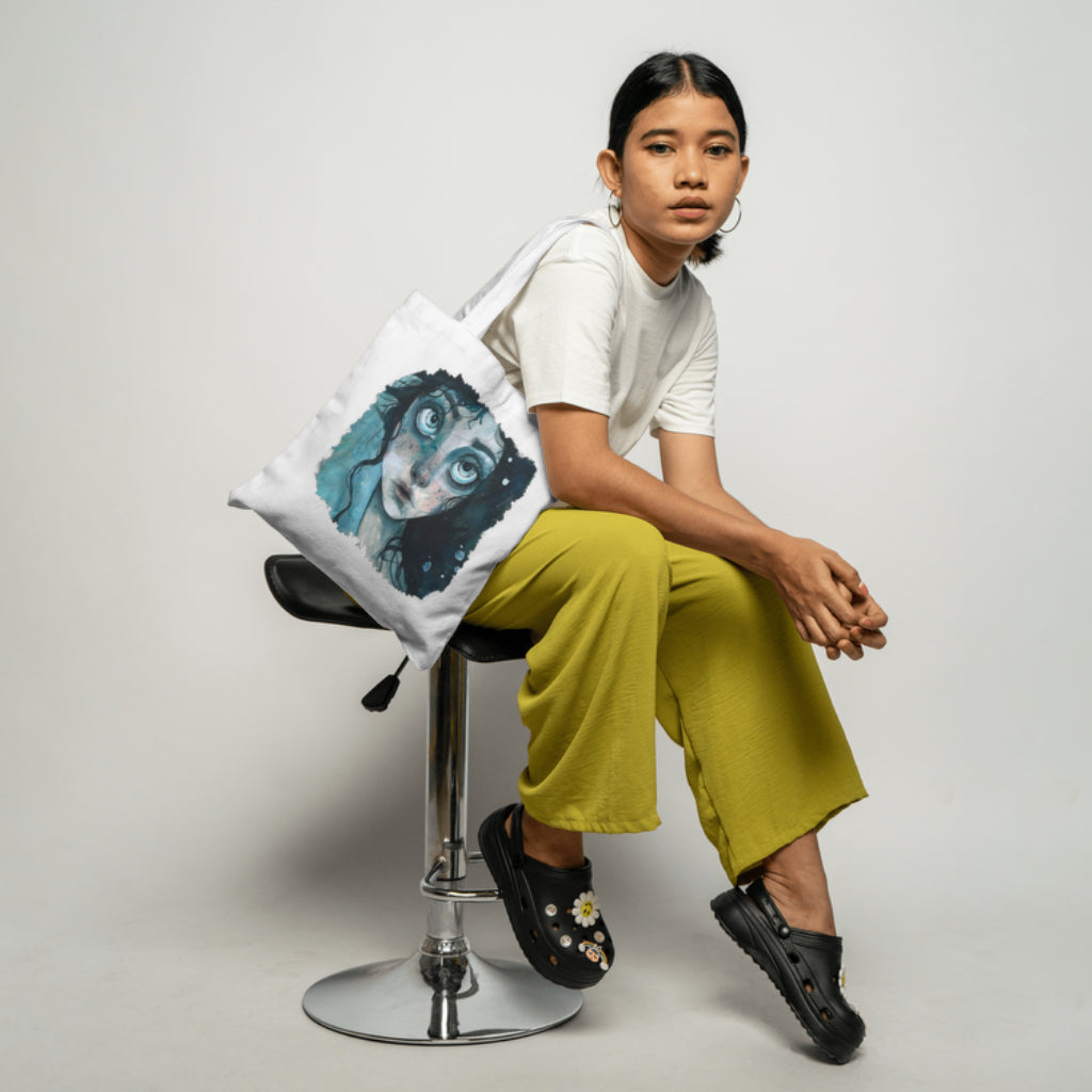 TOTEBAG Léger 100% COTON BIO, Misspopote - Deep Blue