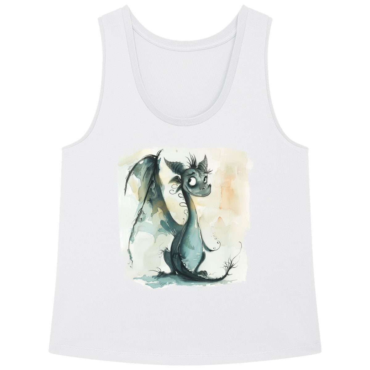 DÉBARDEUR FEMME Ample 100% COTON BIO, Misspopote - Dragon
