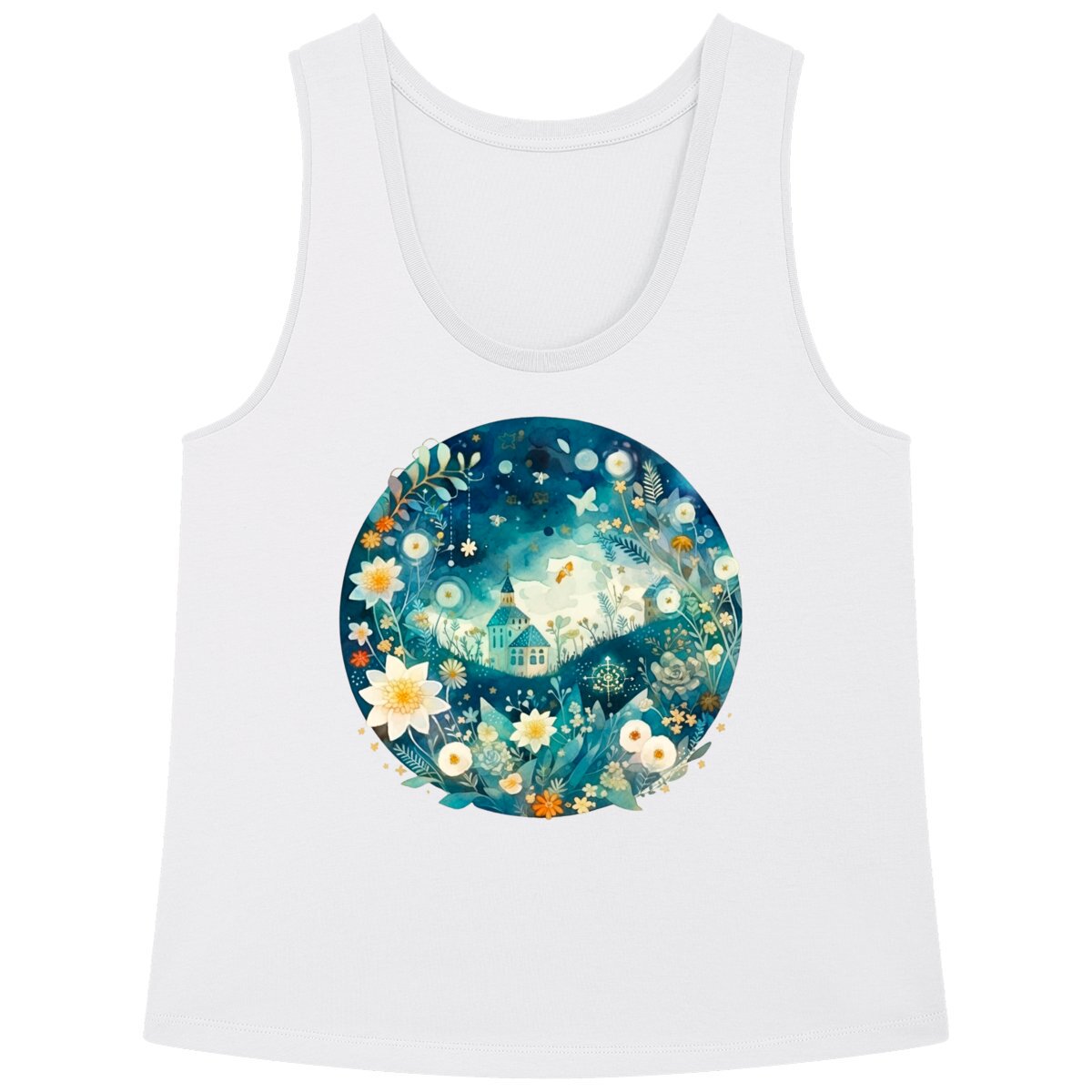 DEBARDEUR FEMME Ample 100% COTON BIO, Spring Chic - Landscape