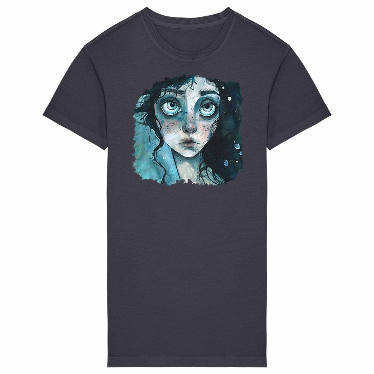 ROBE T-Shirt FEMME 100% COTON BIO, Misspopote - Deep in The Ocean
