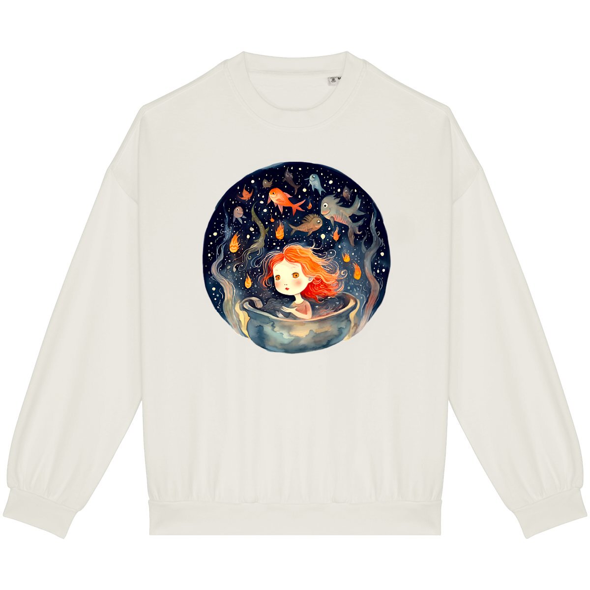 SWEAT-Shirt UNISEXE Léger 100% COTON BIO, Misspopote