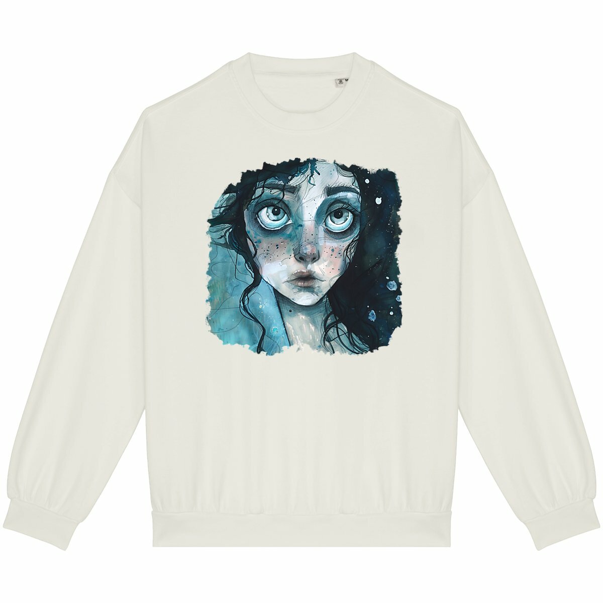 SWEAT-Shirt UNISEXE 100% COTON BIO, Misspopote - Deep Blue