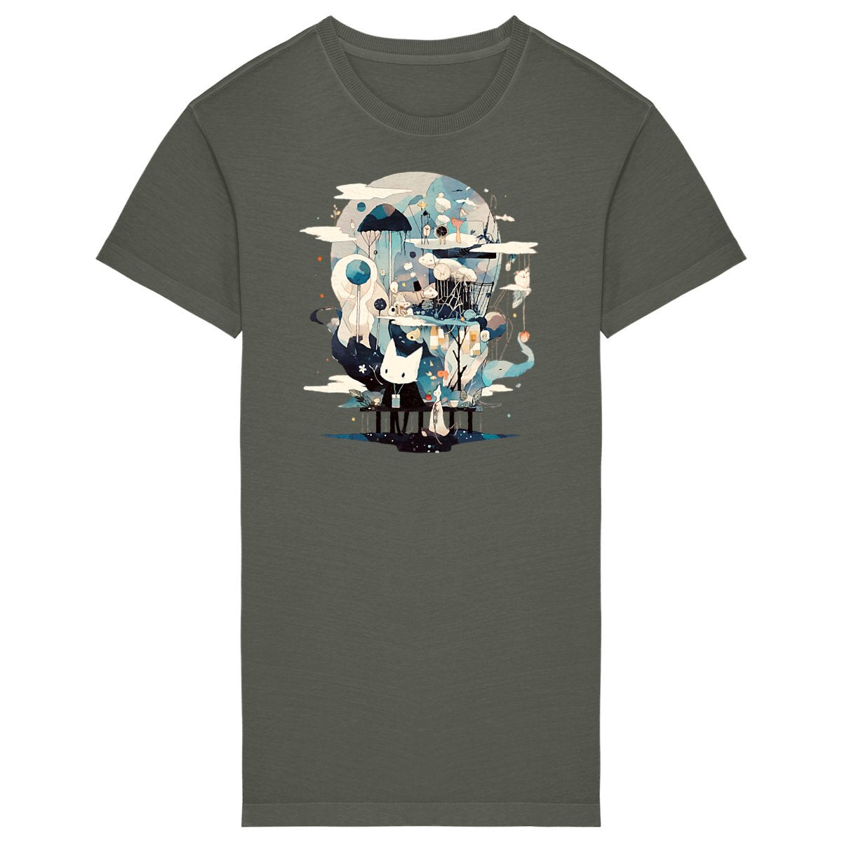 ROBE T-Shirt FEMME 100% COTON BIO, Spring Chic - Surrealism