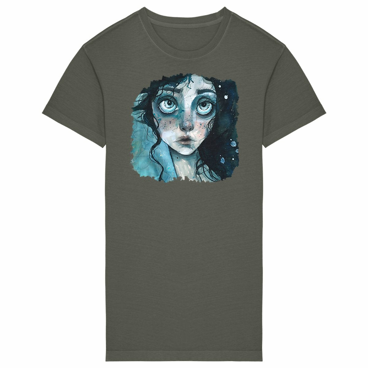 ROBE T-Shirt FEMME 100% COTON BIO, Misspopote - Deep in The Ocean