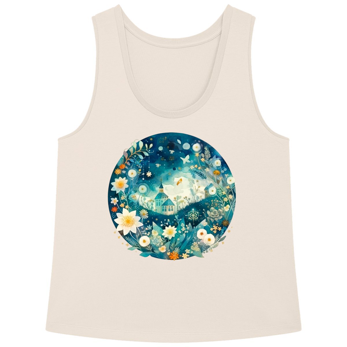 DEBARDEUR FEMME Ample 100% COTON BIO, Spring Chic - Landscape