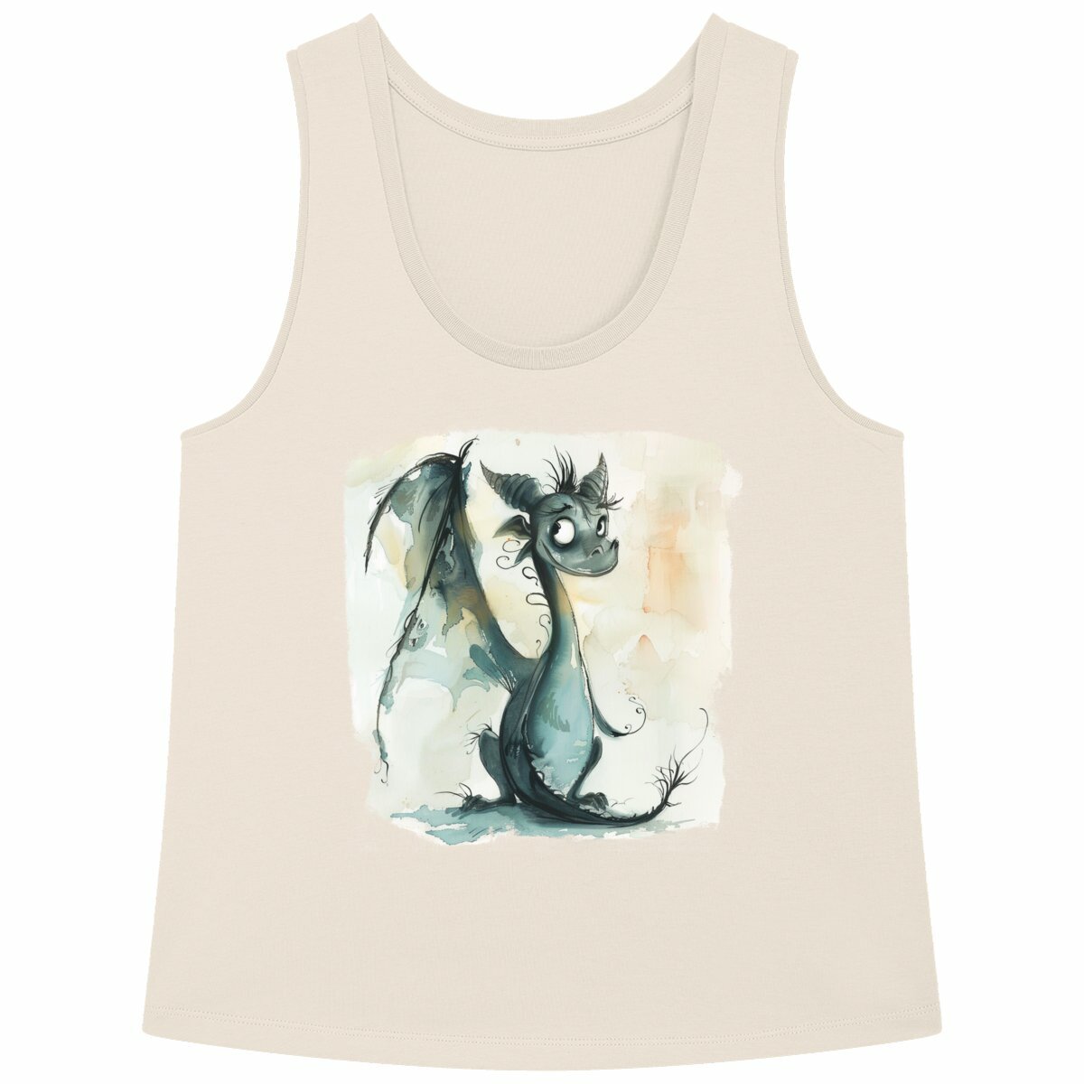 DÉBARDEUR FEMME Ample 100% COTON BIO, Misspopote - Dragon