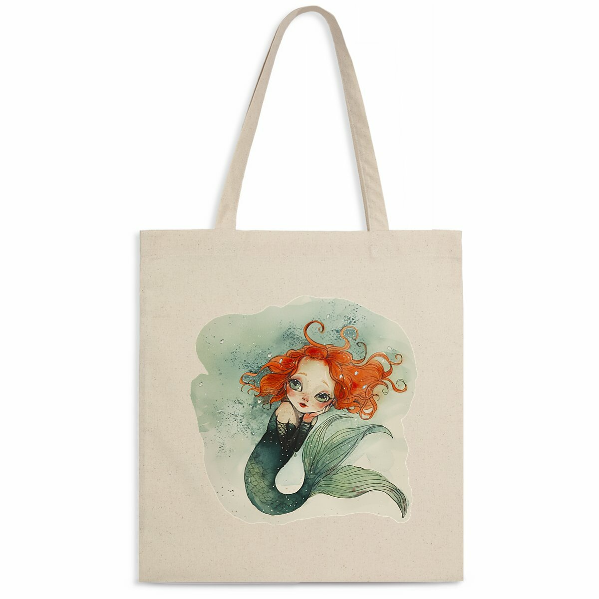 TOTEBAG Léger 100% COTON BIO, Misspopote Mermaid