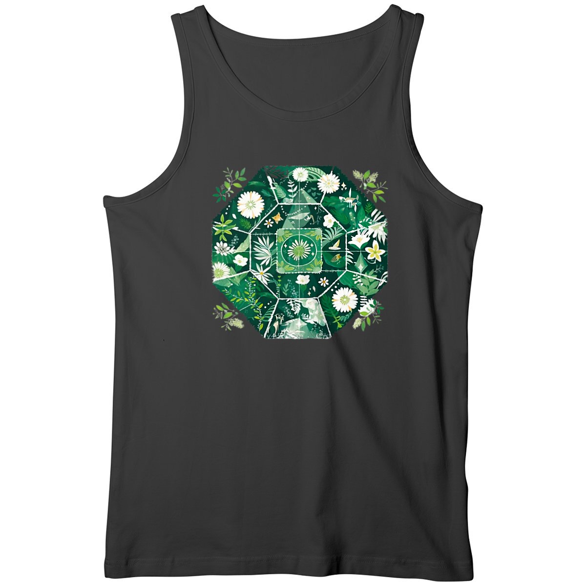 DEBARDEUR HOMME 100% COTON BIO, Spring Chic - Jungle Mandala