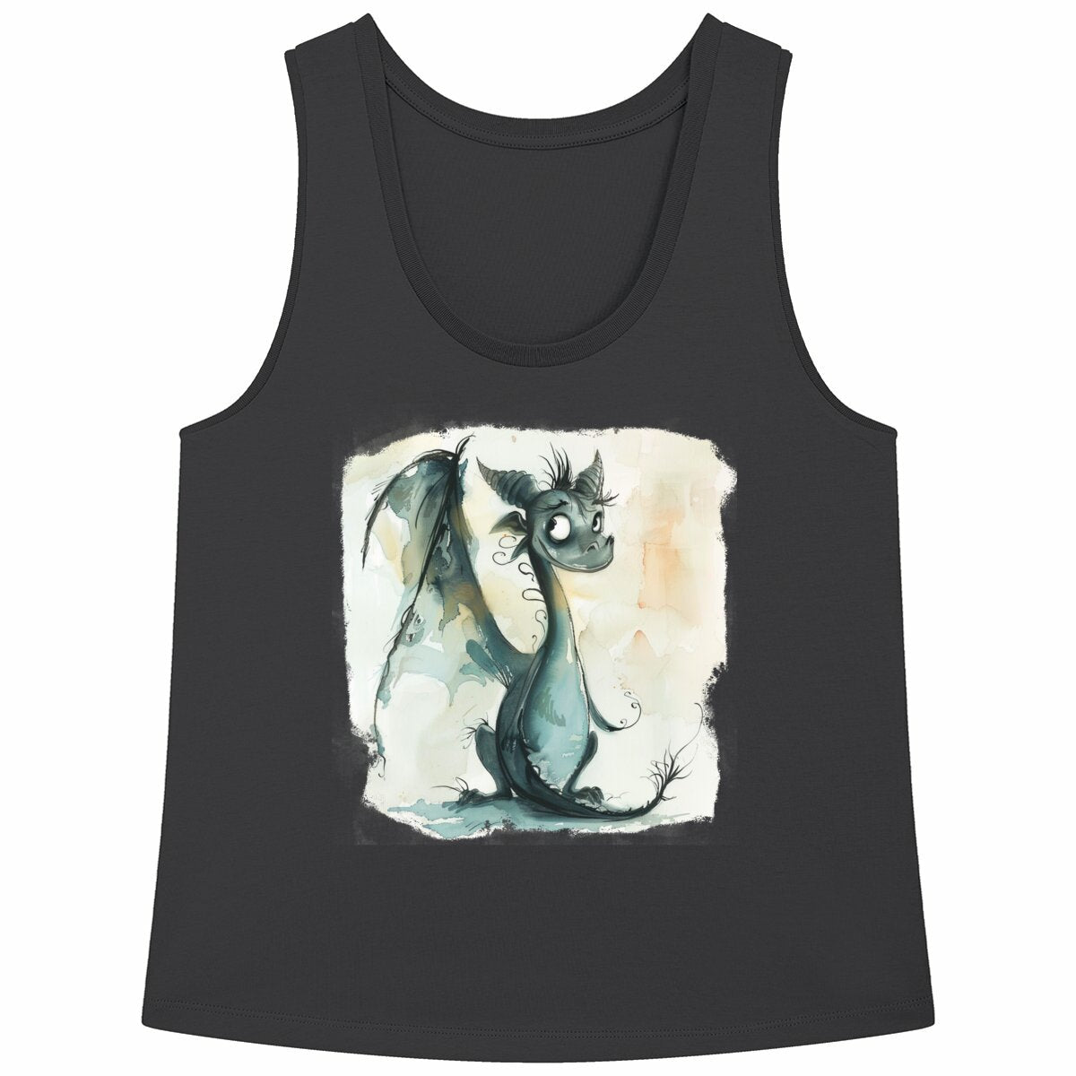 DÉBARDEUR FEMME Ample 100% COTON BIO, Misspopote - Dragon