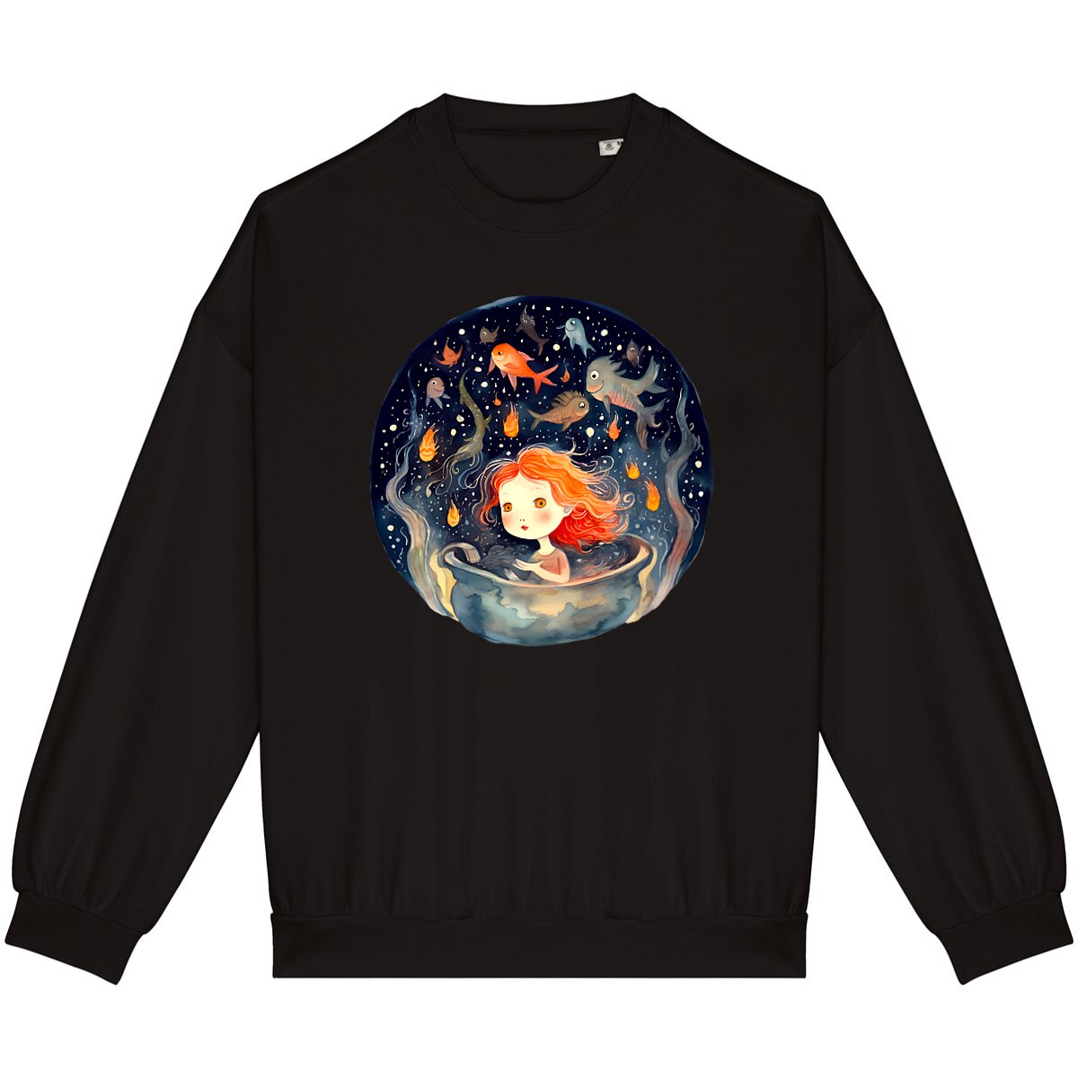SWEAT-Shirt UNISEXE Léger 100% COTON BIO, Misspopote