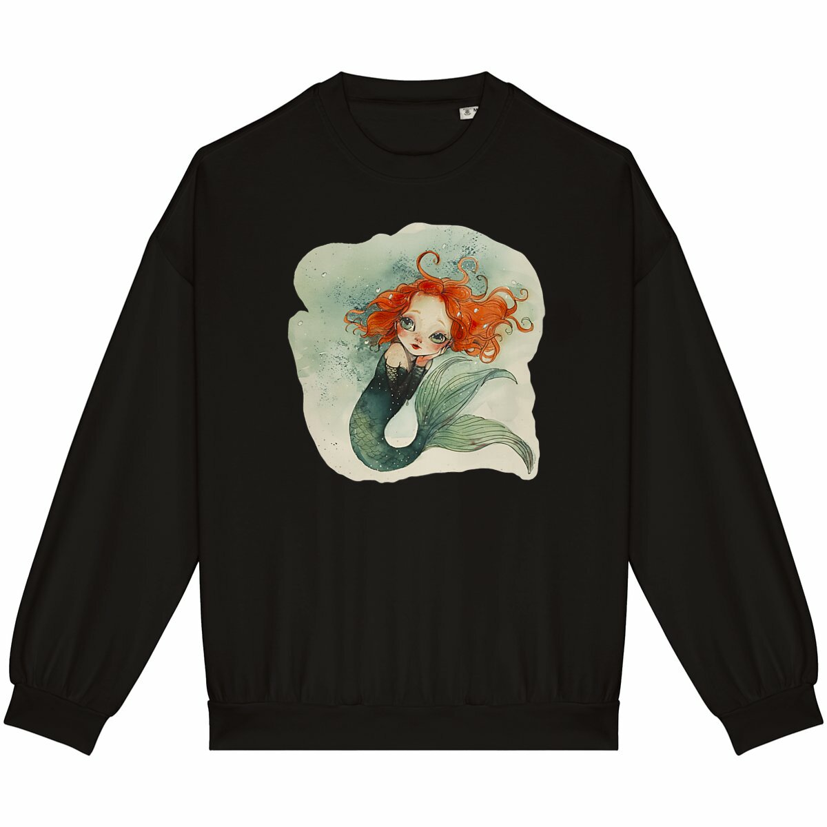 SWEAT-Shirt UNISEXE Léger 100% COTON BIO, Misspopote Mermaid