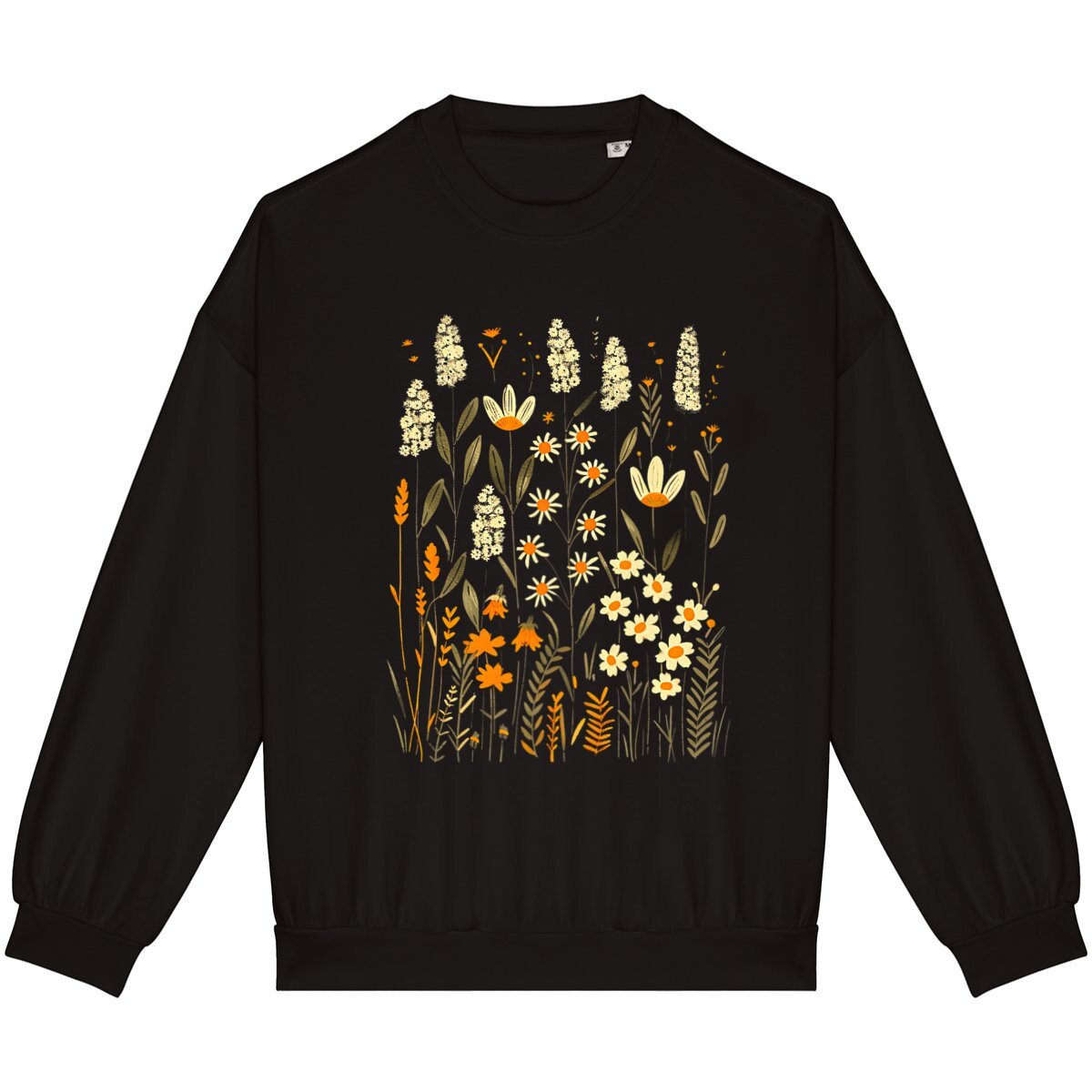 SWEAT-Shirt UNISEXE Léger 100% COTON BIO, Spring Chic - Vintage Flowers