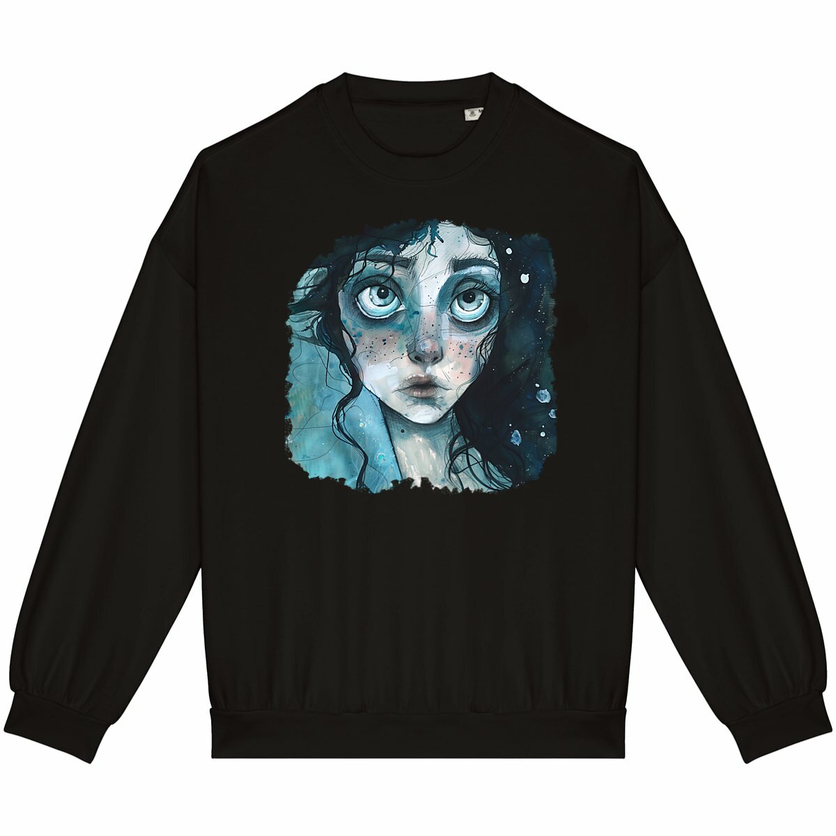 SWEAT-Shirt UNISEXE 100% COTON BIO, Misspopote - Deep Blue