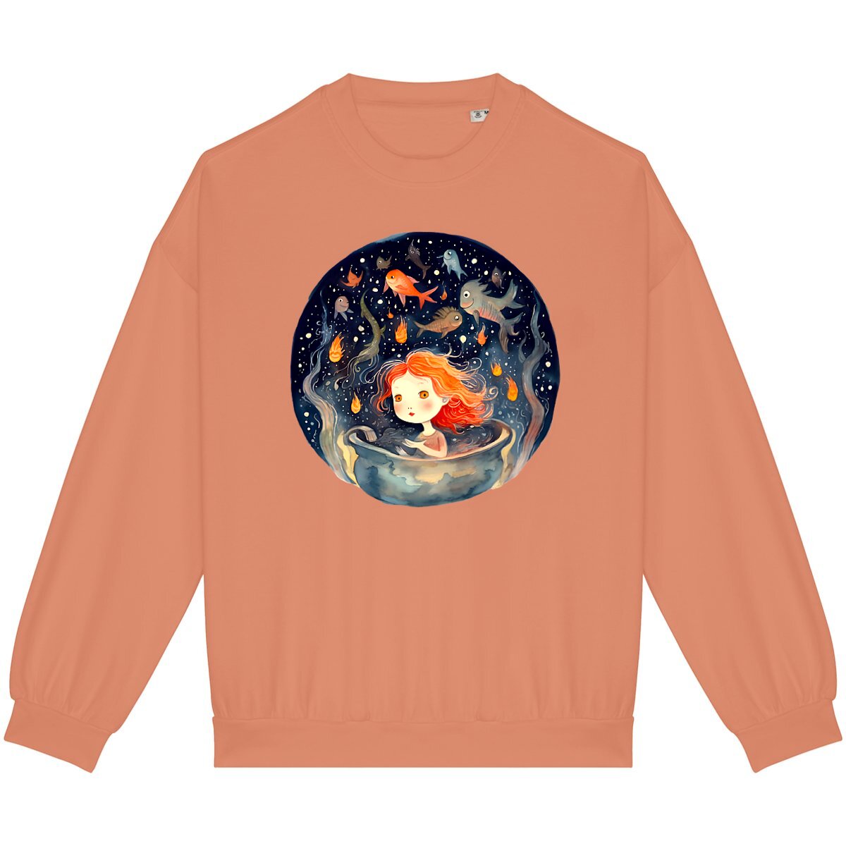 SWEAT-Shirt UNISEXE Léger 100% COTON BIO, Misspopote