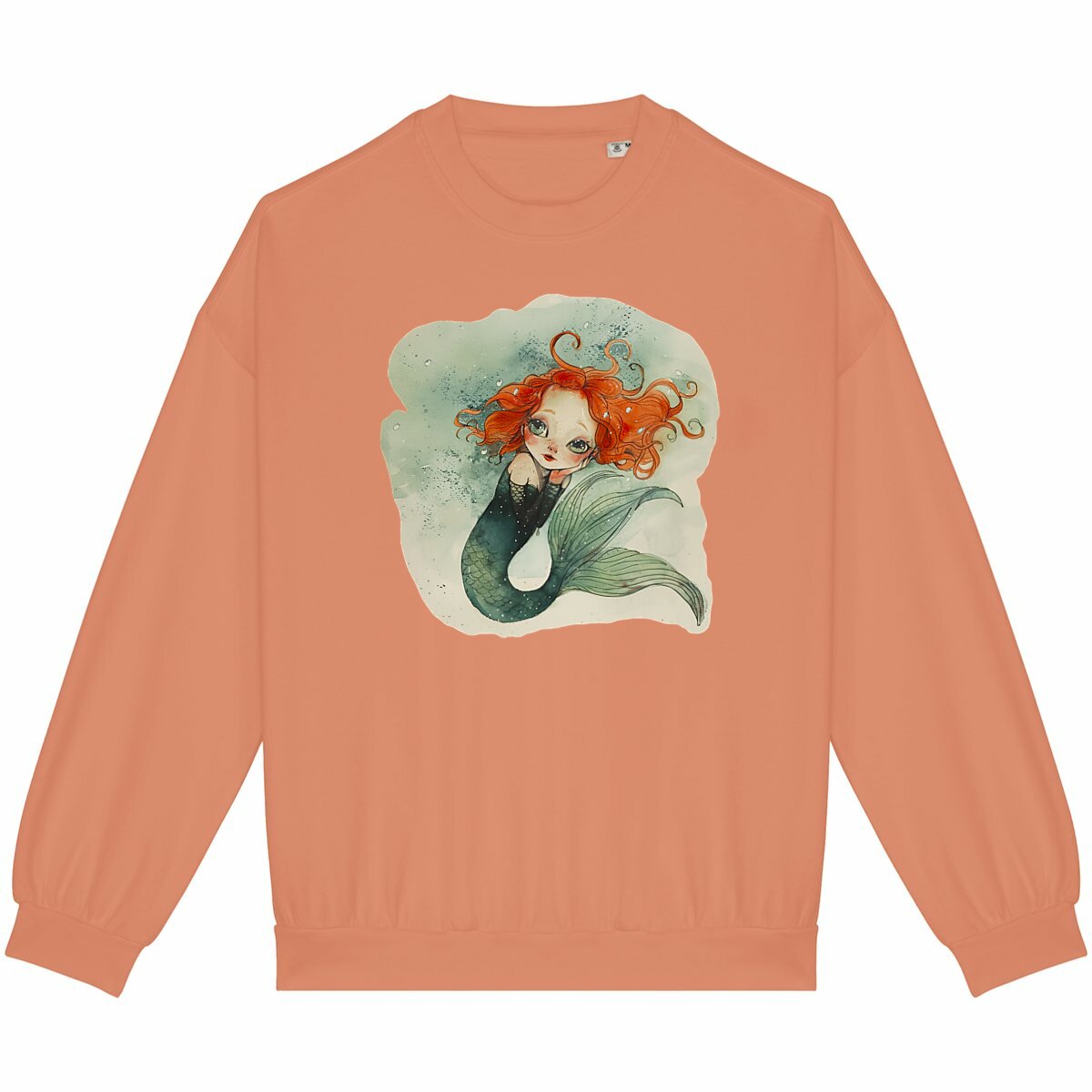 SWEAT-Shirt UNISEXE Léger 100% COTON BIO, Misspopote Mermaid