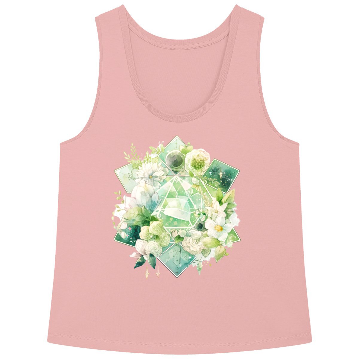 DEBARDEUR FEMME 100% COTON BIO, AMPLE, Flower Mandala