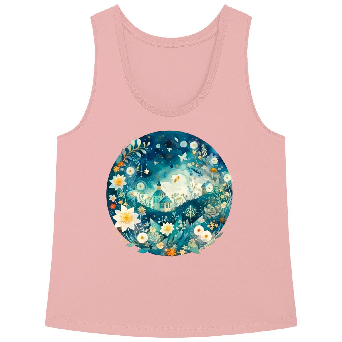 DEBARDEUR FEMME Ample 100% COTON BIO, Spring Chic - Landscape