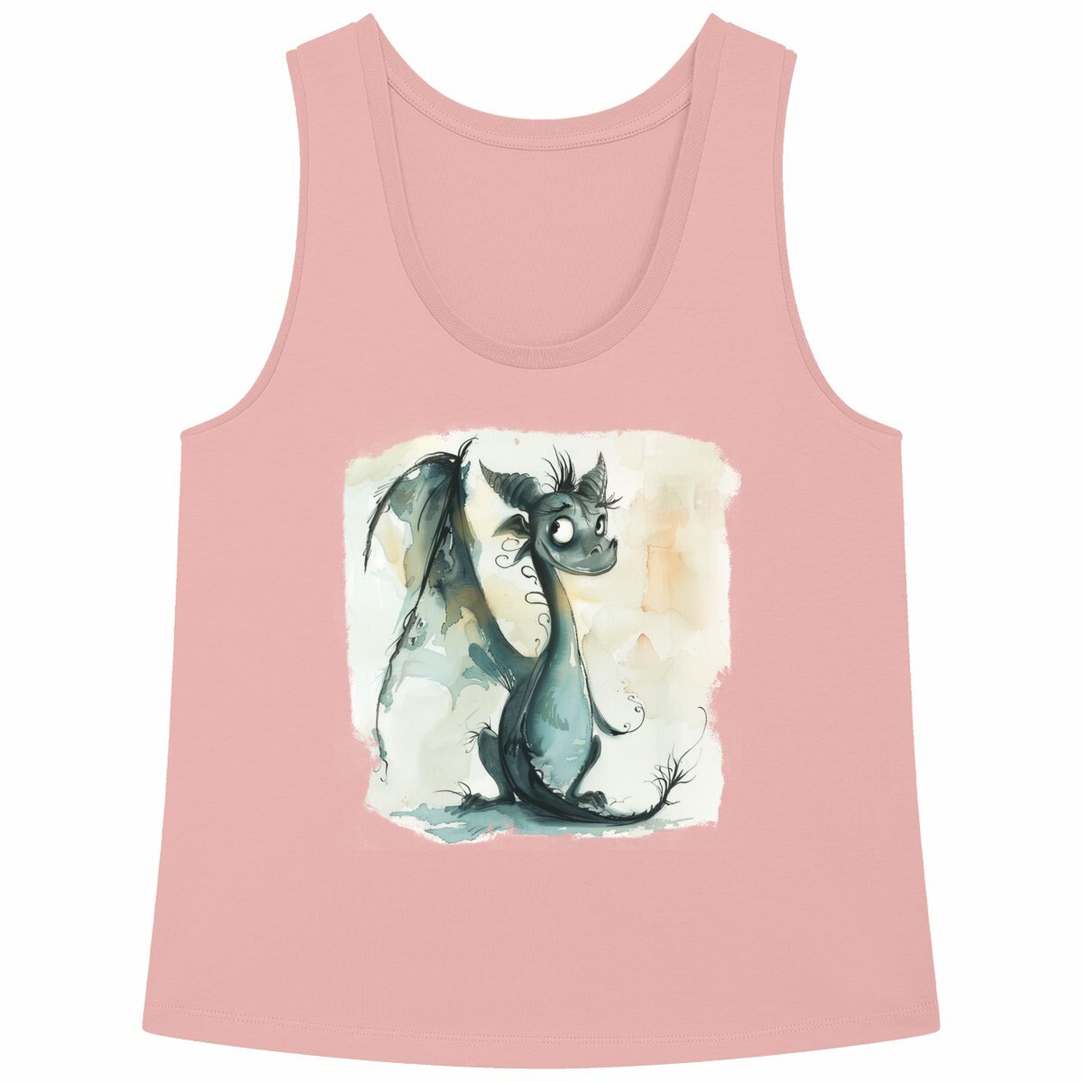 DÉBARDEUR FEMME Ample 100% COTON BIO, Misspopote - Dragon