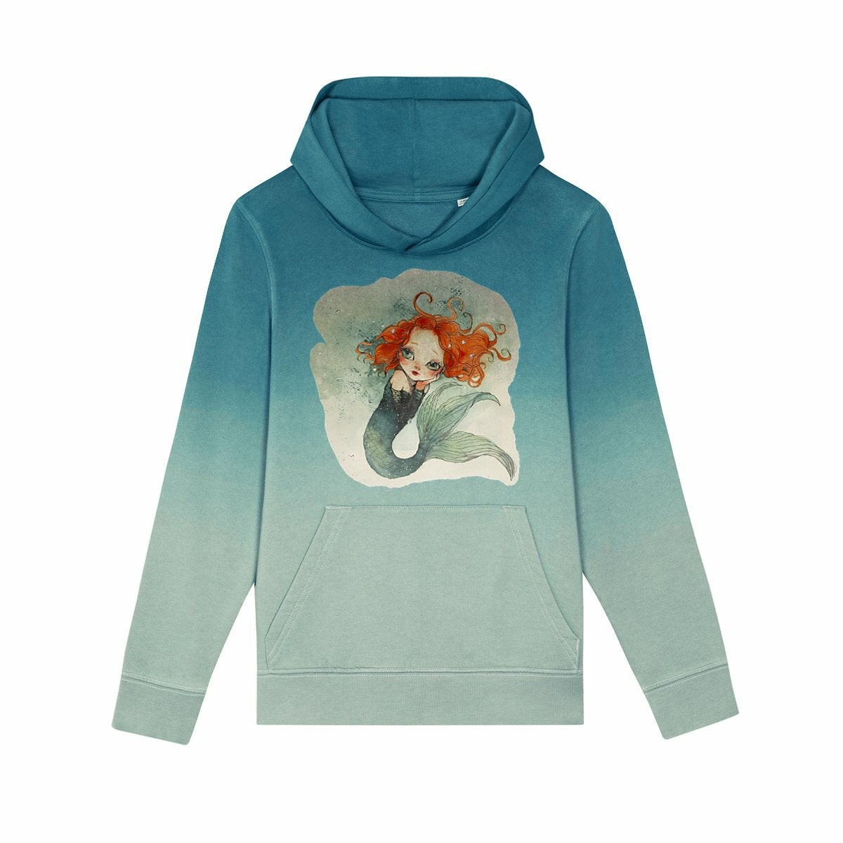 SWEAT à CAPUCHE ENFANT 100% COTON BIO, Misspopote Mermaid