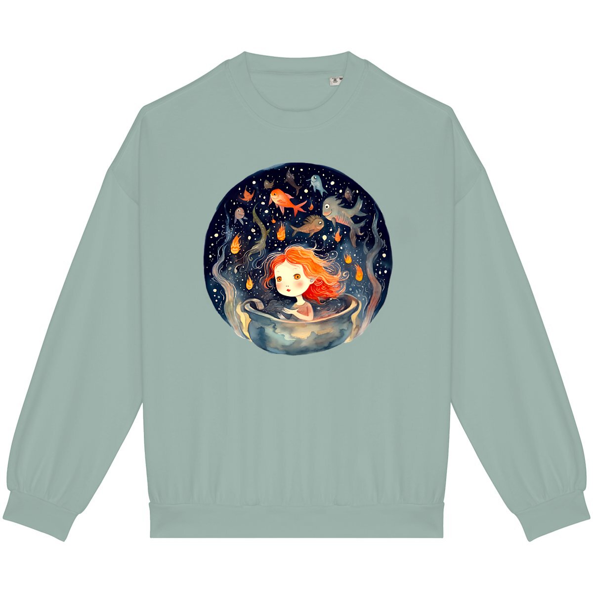 SWEAT-Shirt UNISEXE Léger 100% COTON BIO, Misspopote