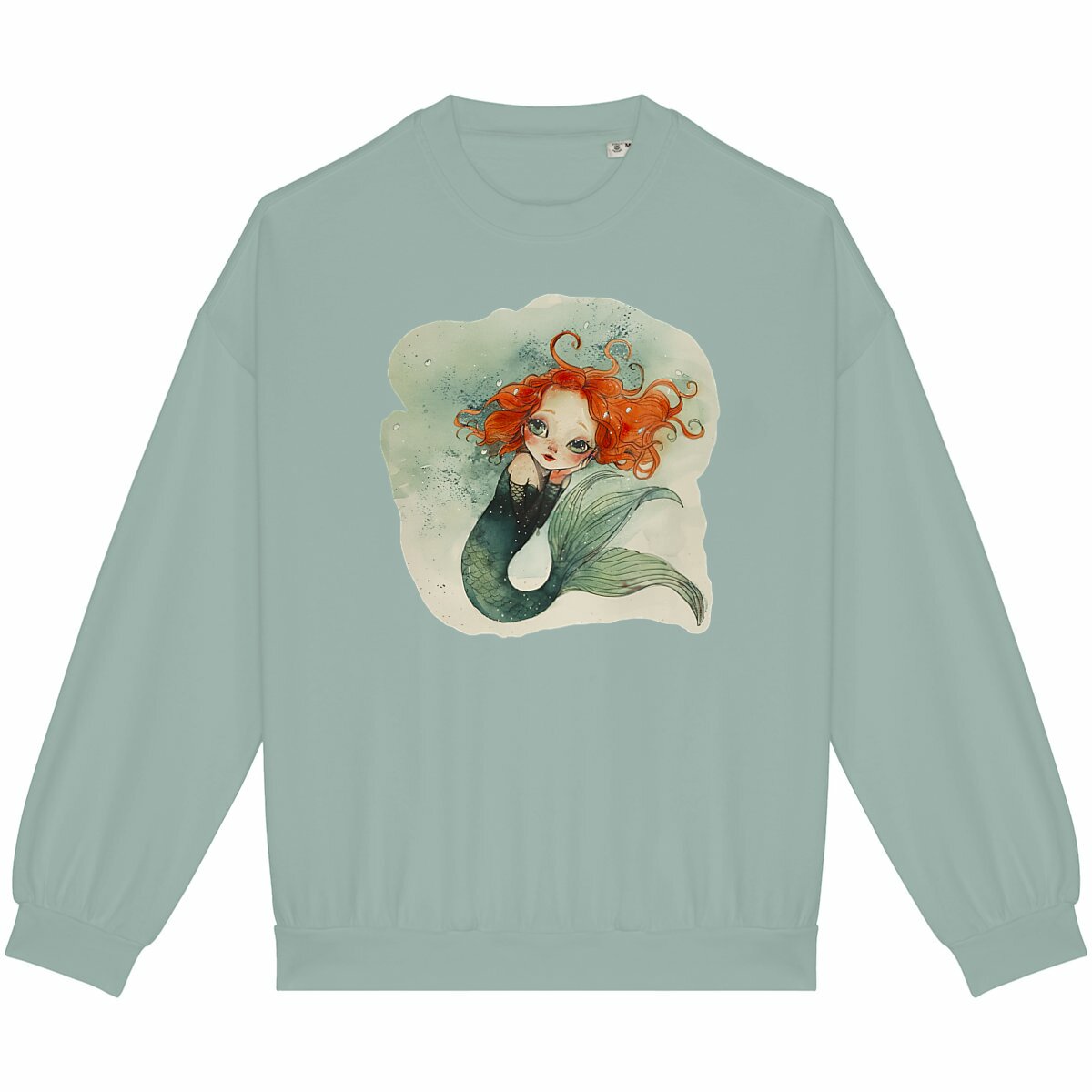 SWEAT-Shirt UNISEXE Léger 100% COTON BIO, Misspopote Mermaid
