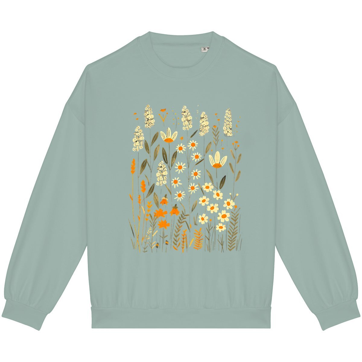 SWEAT-Shirt UNISEXE Léger 100% COTON BIO, Spring Chic - Vintage Flowers