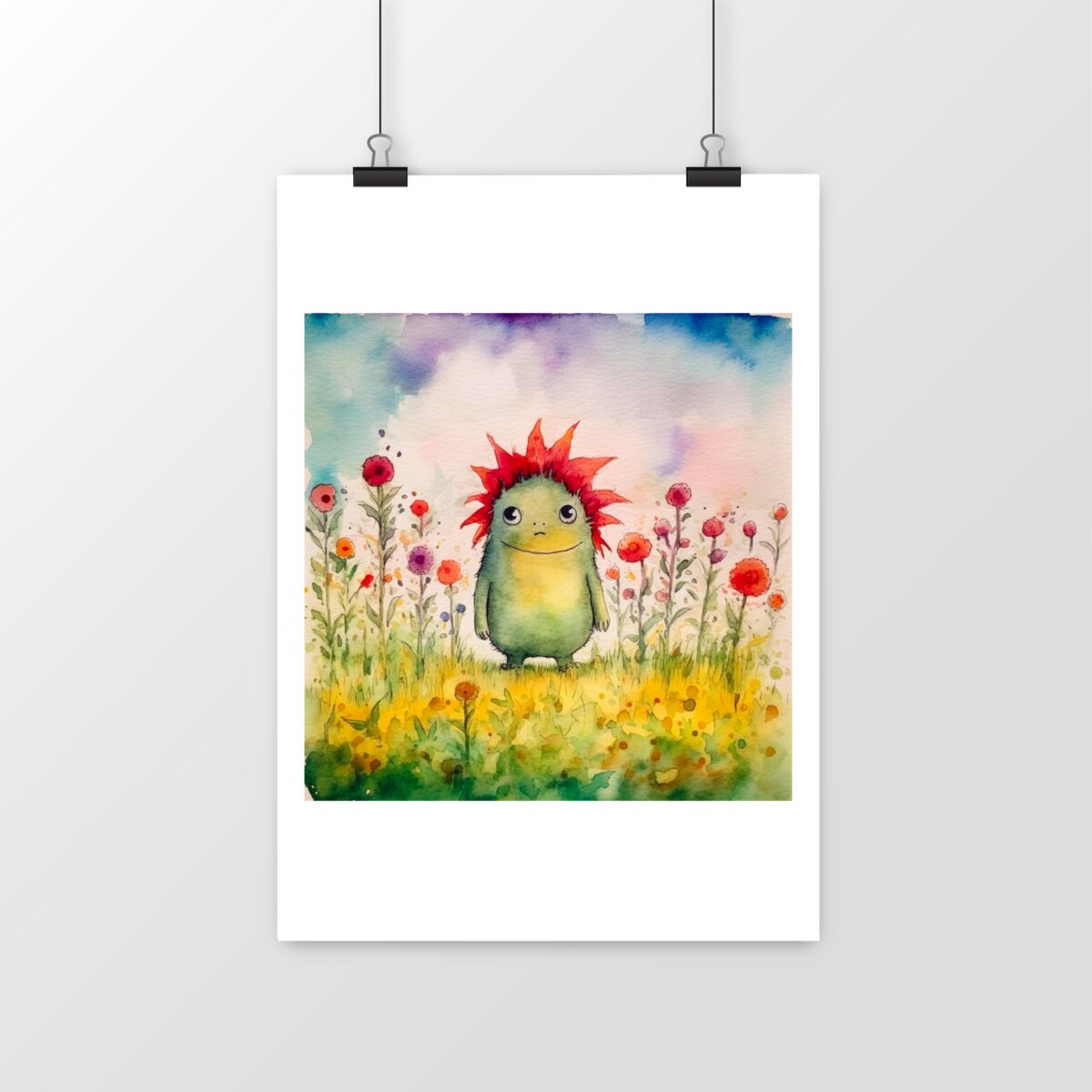 POSTER VERTICAL MAT ou SATIN, Little Monster