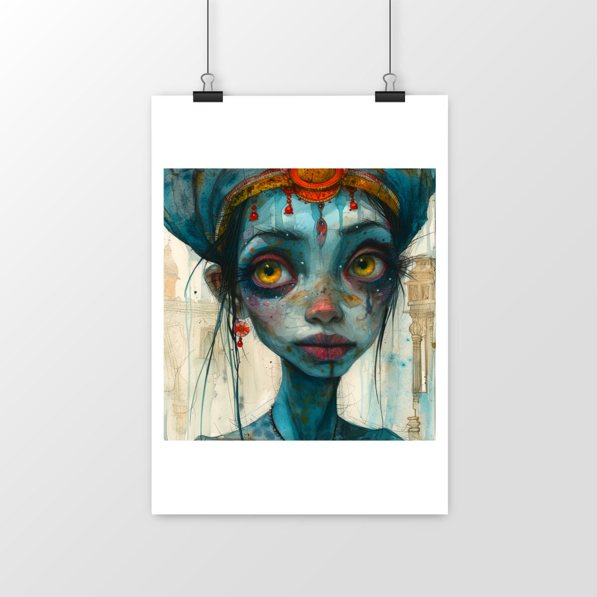 POSTER VERTICAL MAT ou SATIN, India