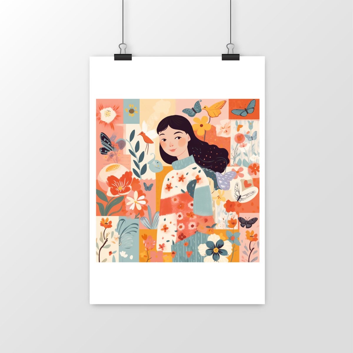 POSTER VERTICAL MAT ou SATIN, Spring Chic