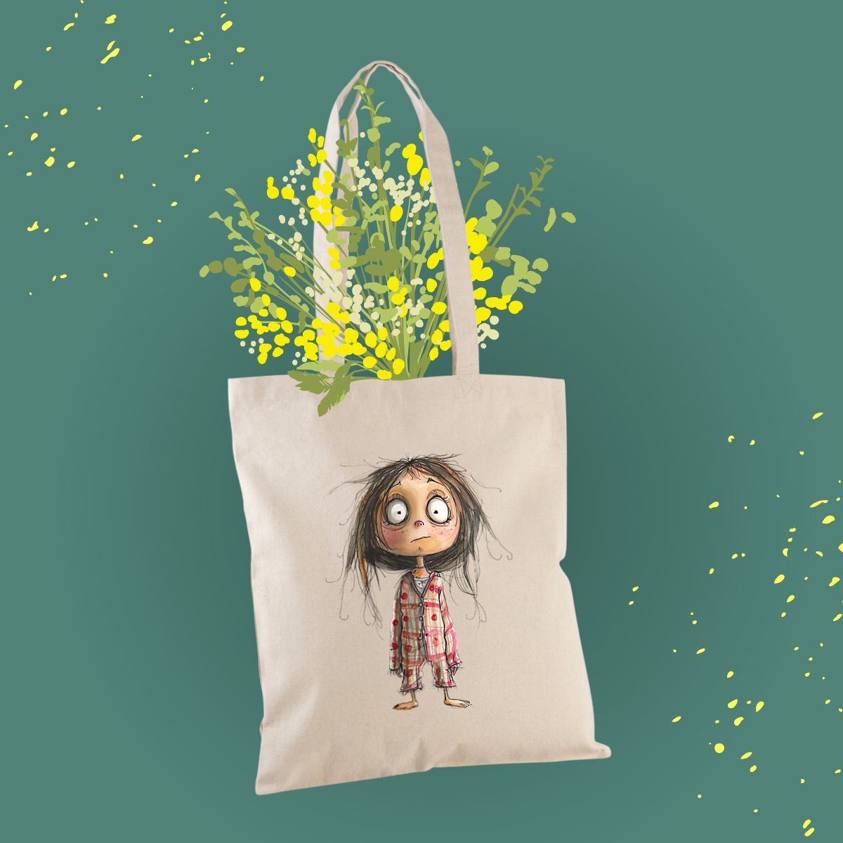 TOTEBAG Épais en COTON RECYCLÉ, Misspopote