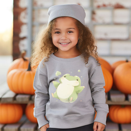 SWEAT-Shirt ENFANT en COTON BIO, Cute Frog