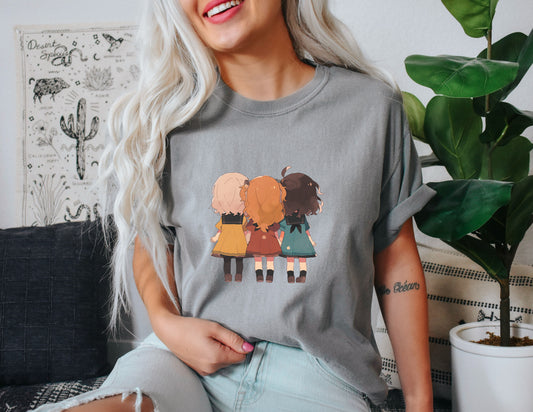 T-SHIRT FEMME 100% COTON BIO, Cute Friends