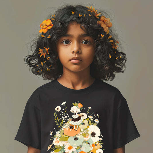 T-Shirt ENFANT 100% COTON BIO, Spring Chic - Flowers