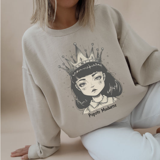 SWEAT-Shirt Épais UNISEXE en COTON BIO, Popote Madame