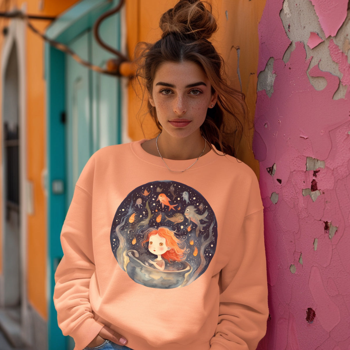 SWEAT-Shirt UNISEXE Léger 100% COTON BIO, Misspopote