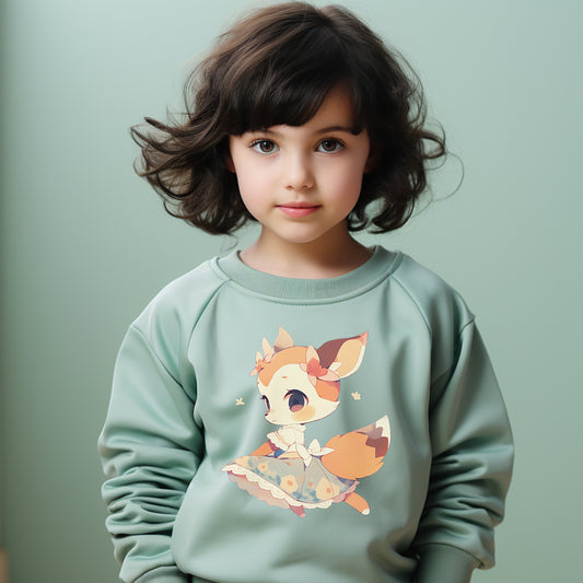 SWEAT-Shirt ENFANT en COTON BIO, Cute Bambi