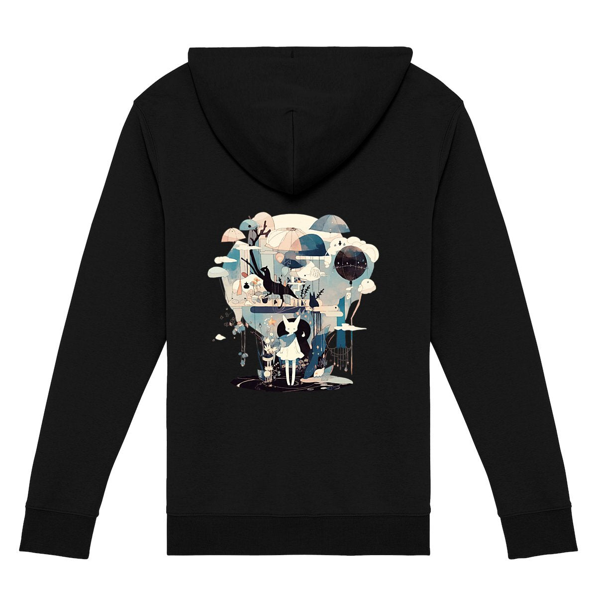 SWEAT à CAPUCHE Zippé UNISEXE, Spring Chic - Surrealism