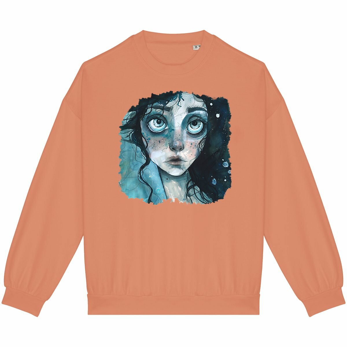 SWEAT-Shirt UNISEXE 100% COTON BIO, Misspopote - Deep Blue