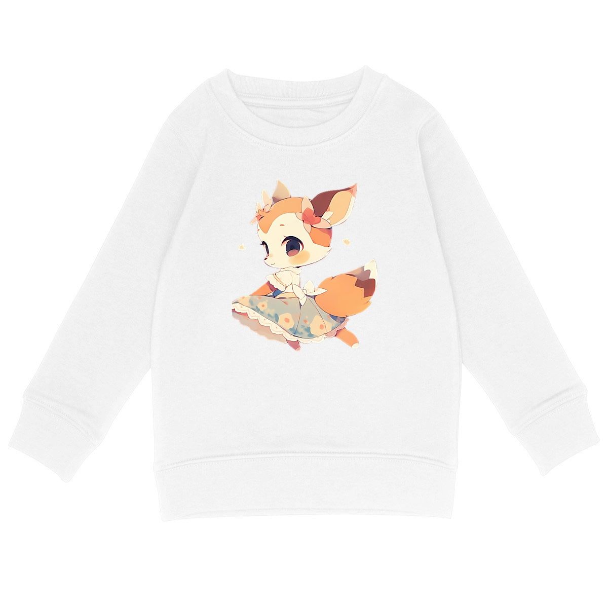 SWEAT-SHIRT ENFANT en COTON BIO, Cute Bambi