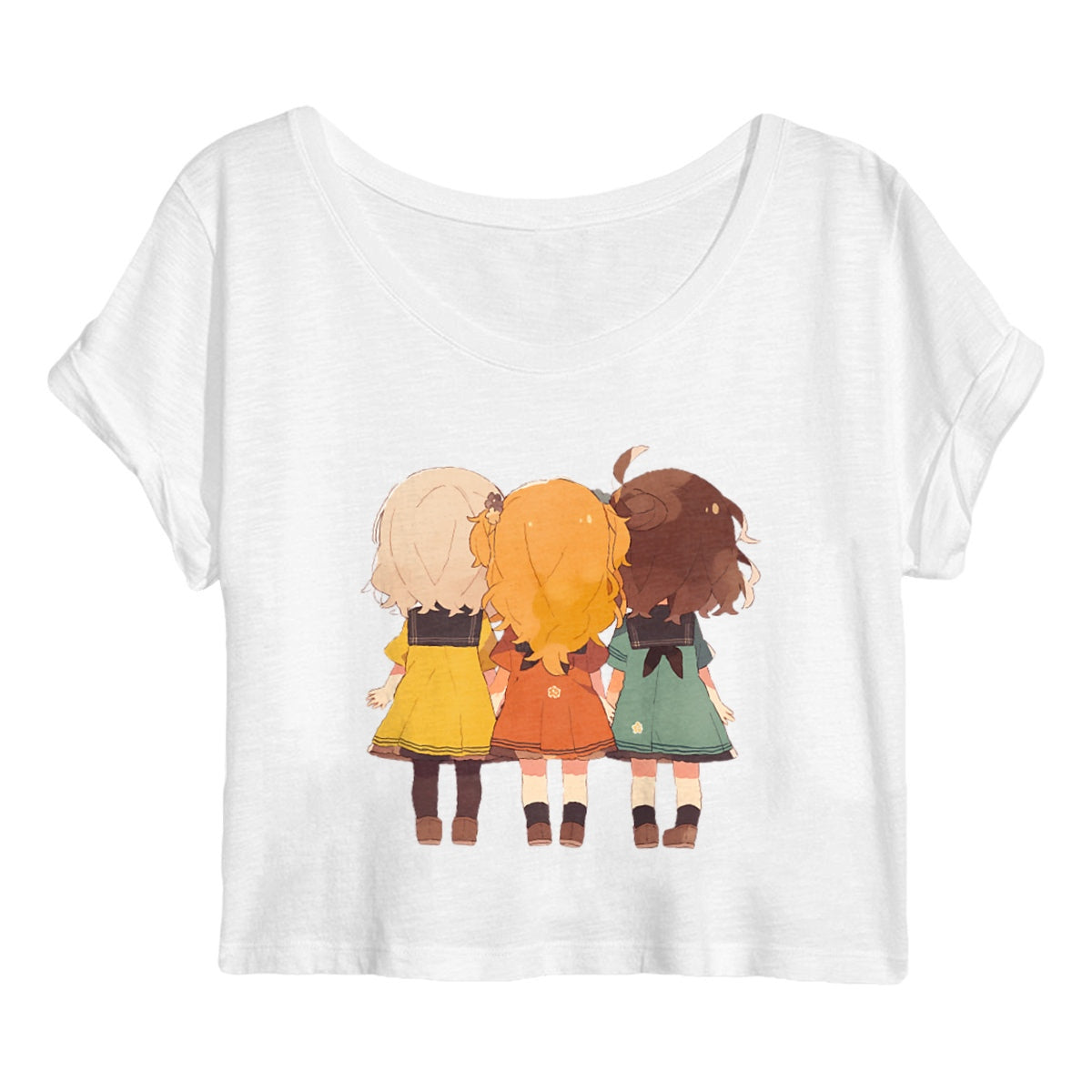 CROP TOP FEMME 100% COTON BIO, Cute Friends