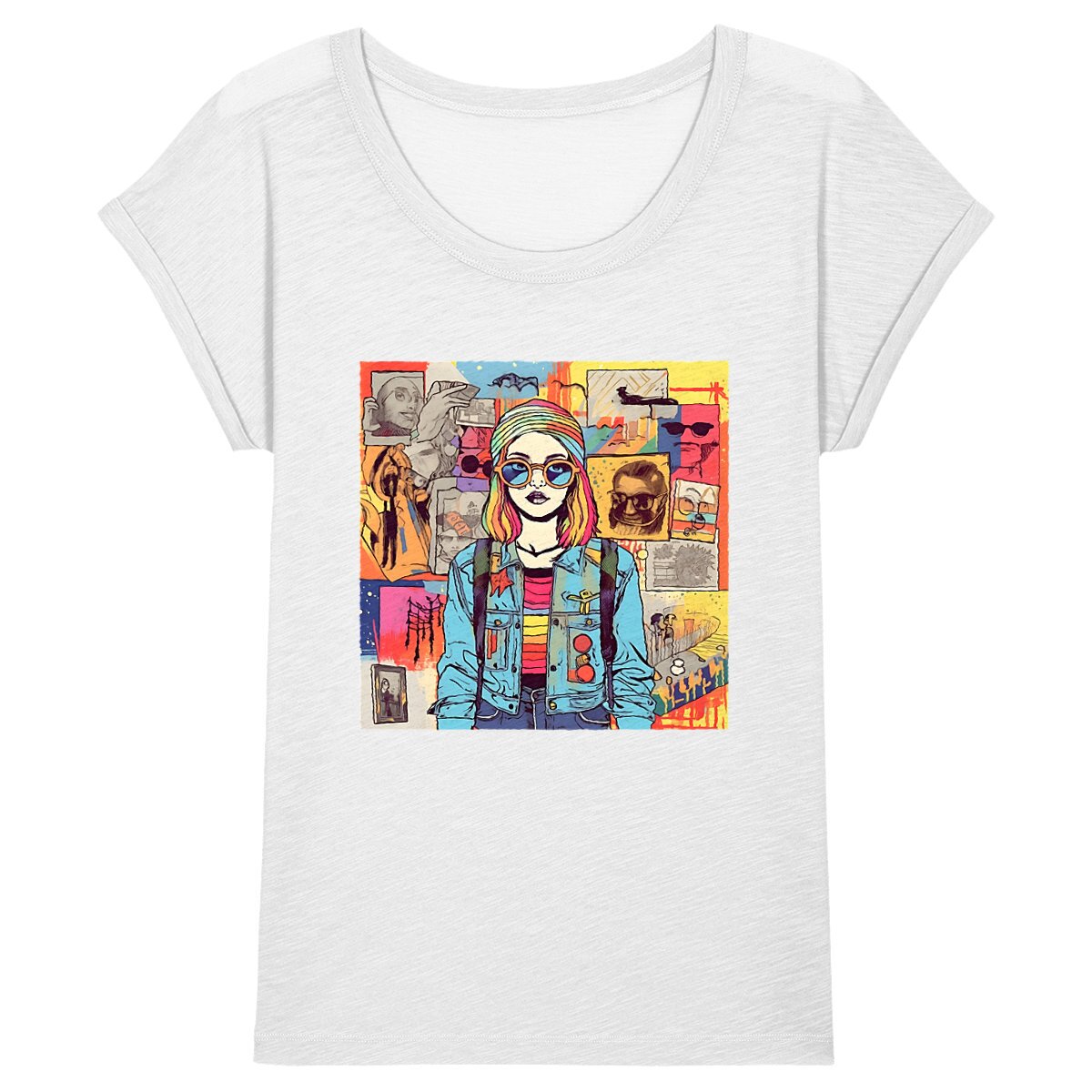 Pride T-shirt Femme 100% coton bio, Vintage