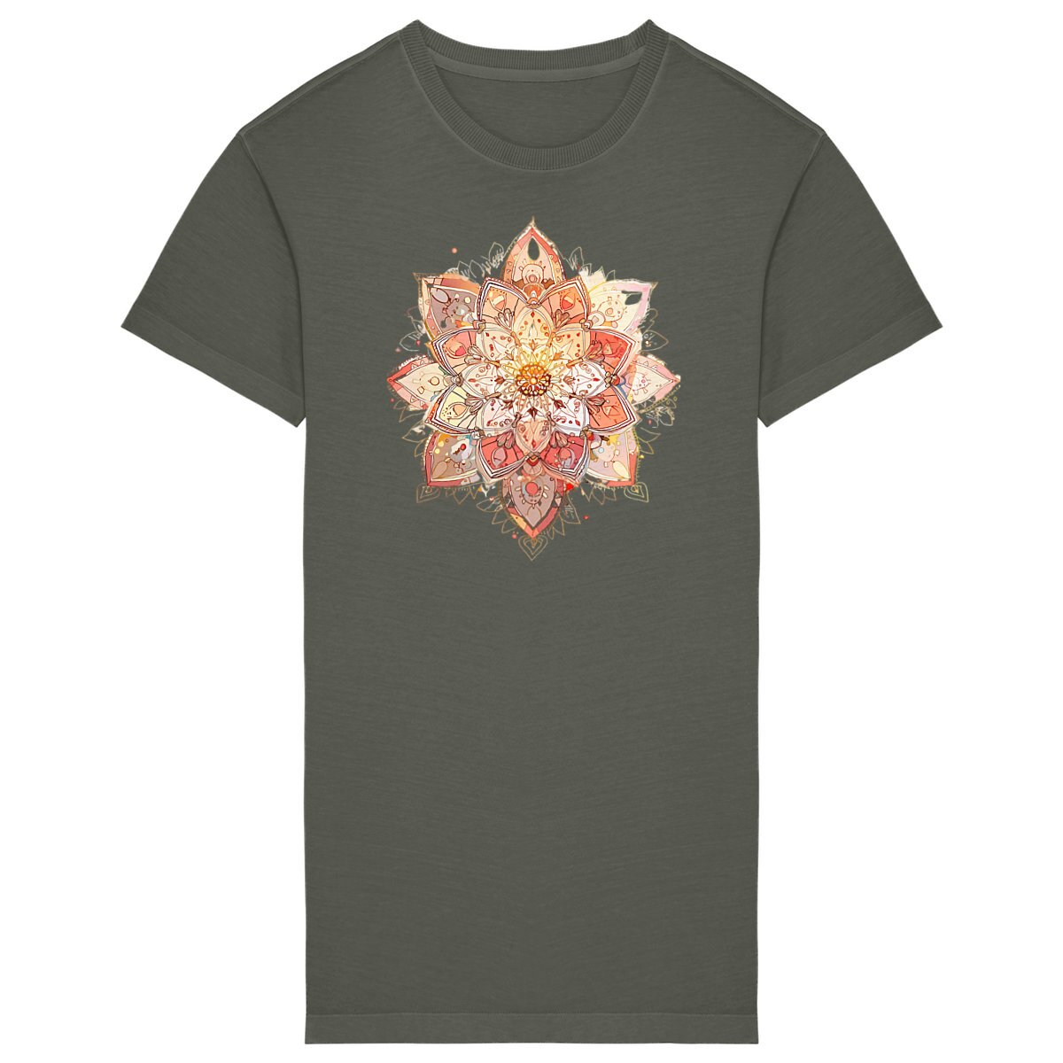 ROBE-SWEAT FEMME 100% COTON BIO, chic Mandala