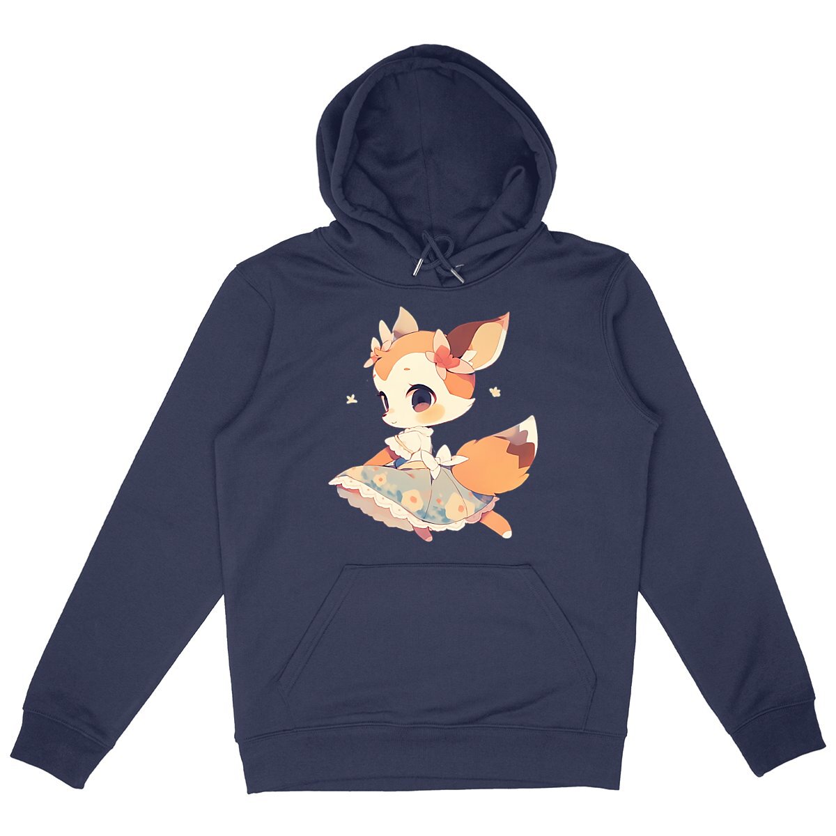 SWEAT à CAPUCHE UNISEXE en COTON BIO, Cute Bambi