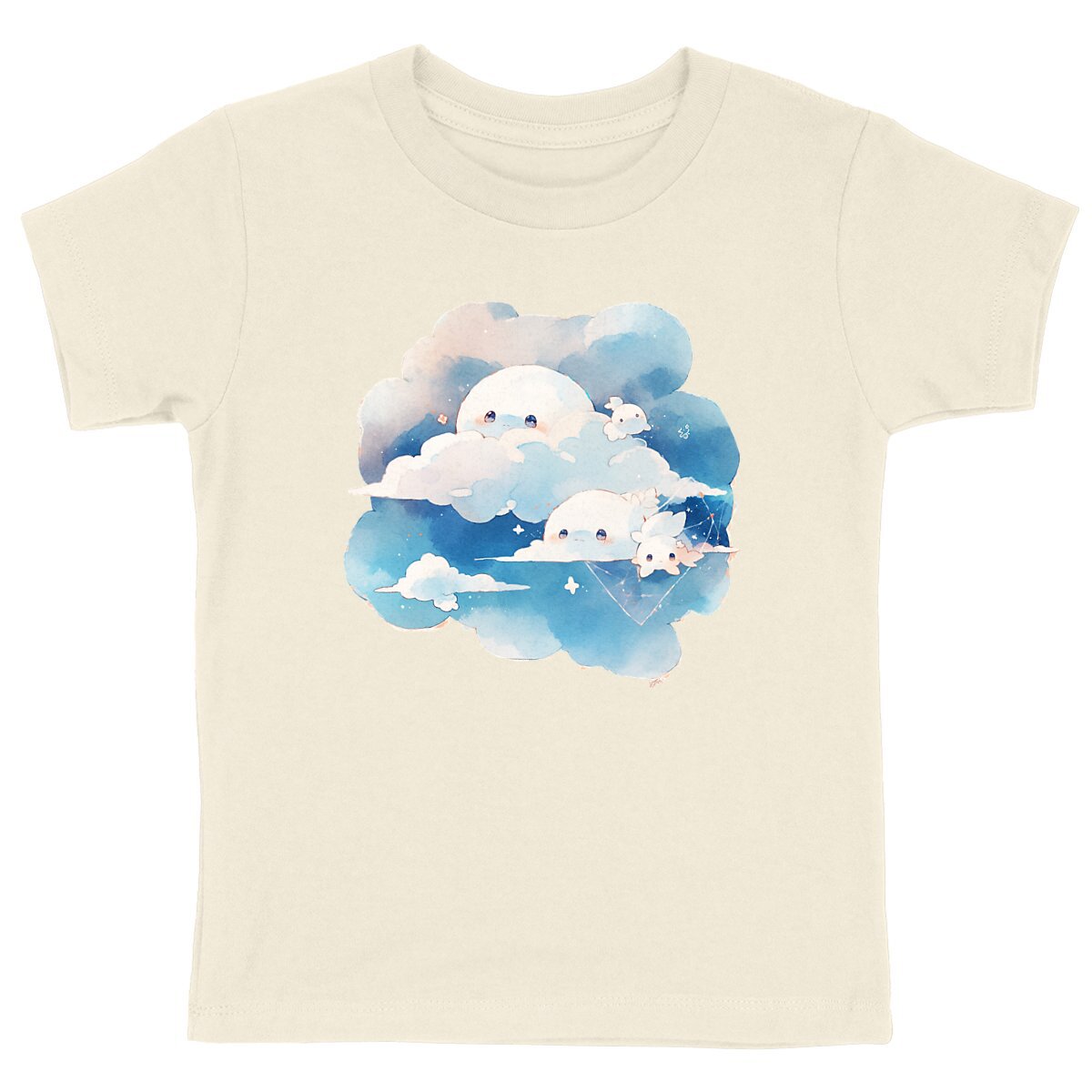 T-SHIRT ENFANT 100% COTON BIO, Cute Cloud