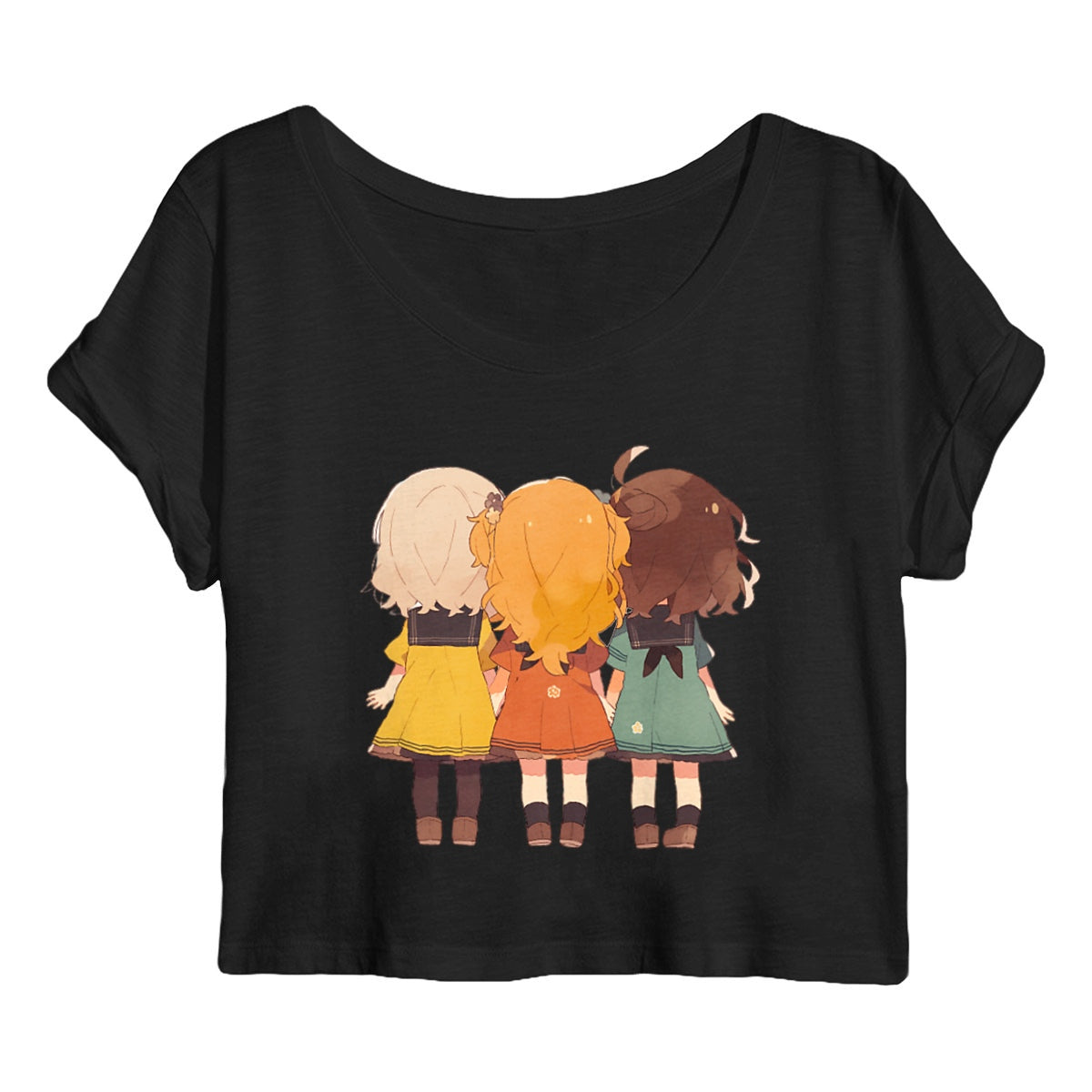 CROP TOP FEMME 100% COTON BIO, Cute Friends