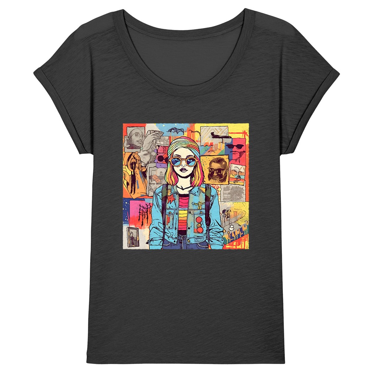 Pride T-shirt Femme 100% coton bio, Vintage