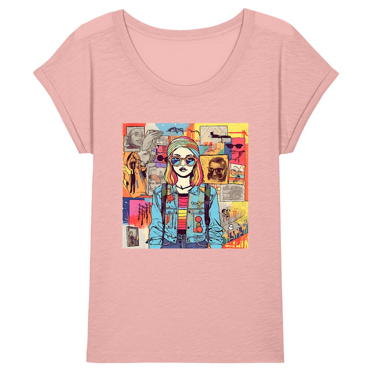 Pride T-shirt Femme 100% coton bio, Vintage